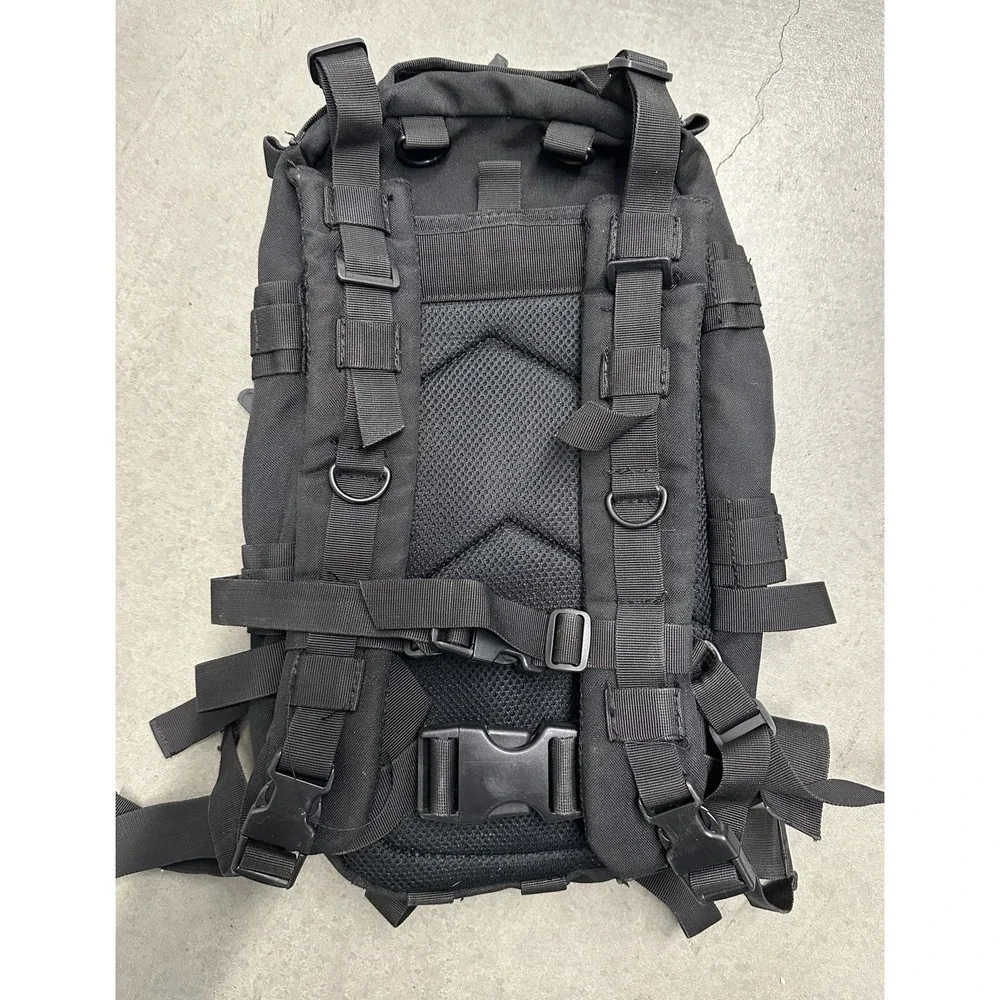 Condor Compact Assault Tactical Backpack Black MOLLE EDC Range Hiking Pack